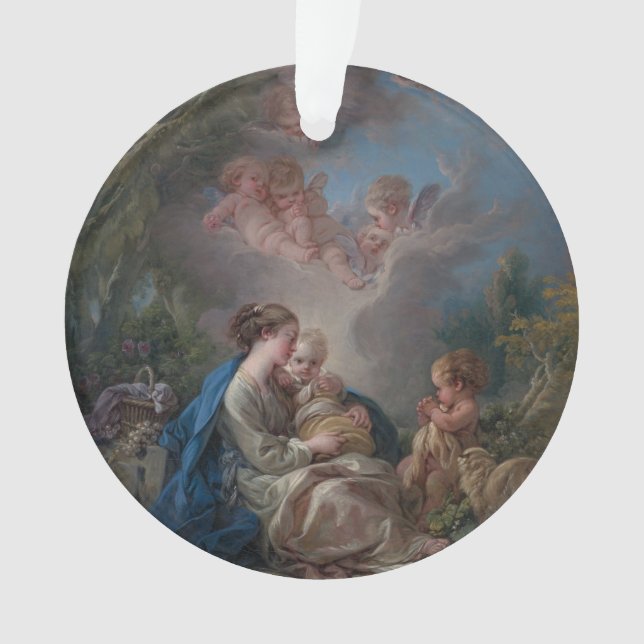 Ornamento Virgin & criança com o St John o baptista (Frente)