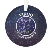 Virgo Zodiac-Design acrílico
