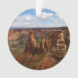 Ornamento Vista da Canyon Rim Trail no Colorado Monument