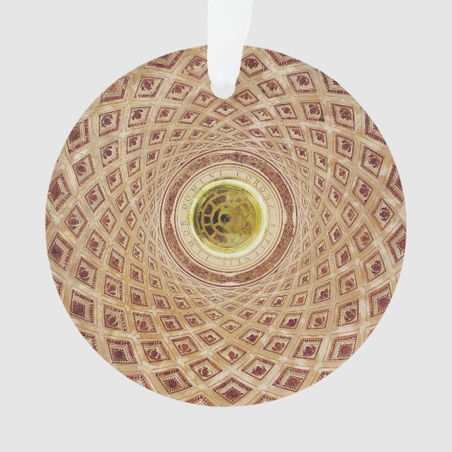 Ornamento Vista interior da cúpula na capela (Frente)