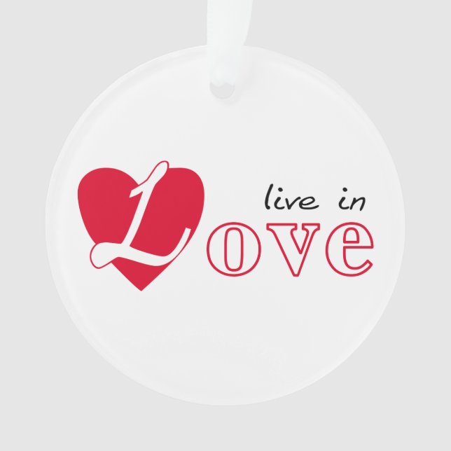Ornamento Viver no amor (Frente)