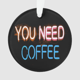 Ornamento Você precisa de café, Caffine Neon Sign