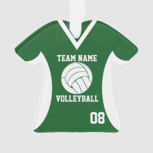 Ornamento Voleibol Sports Jersey Green com foto