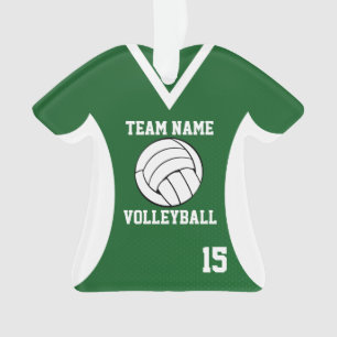 Ornamento Voleibol Sports Jersey Green com foto