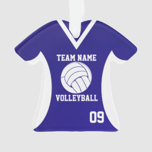 Ornamento Voleibol Sports Jersey Royal com foto