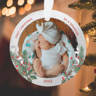 Ornamento Vovó 1rua de Natal Molho de Prata Clássico