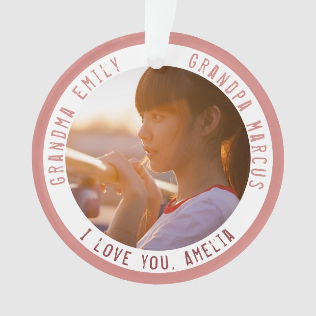 Ornamento Vovó Vovô Feriado Feriado Feriado Feriado Feriado  (Frente)