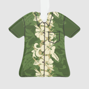 Ornamento Waikoloa Havaiana Hibiscus Floral Aloha Camisa