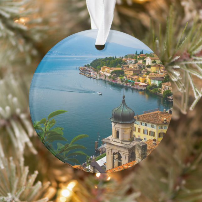 Ornamento Water | San Benedetto Church Lake Garda, Italy (Árvore)