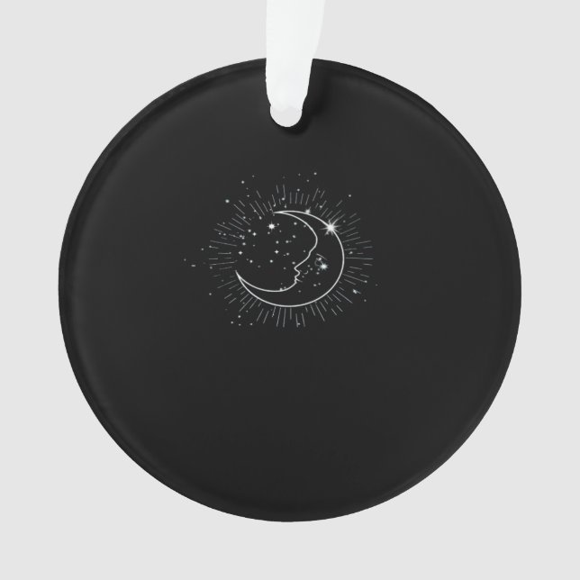 Ornamento Whimsigoth Starry Night Won Witchy Classic (Frente)