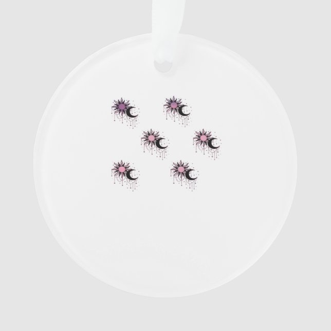 Ornamento Whimsigoth Sun Moon Witchy (Frente)