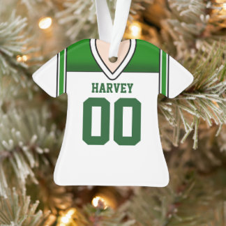 Ornamento White/Green Football Jersey