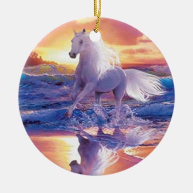 Ornamento White Stallion (Frente)