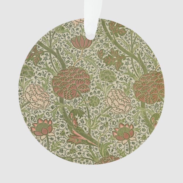 Ornamento William Morris Cray Flor de Sálvia Floral Botânico (Frente)