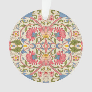 Ornamento William Morris Lodden Padrão Floral Pastel