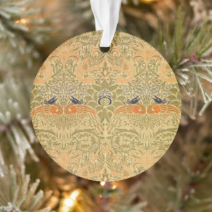 Ornamento William Morris Peacock Dragon Artesanato Vintage