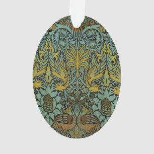 Ornamento William Morris Peacock Dragon Wallpaper