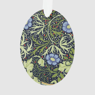 Ornamento William Morris Seaweed Flor Antiquado