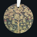 Ornamento William Morris Tree Of Life Vintage Pre-Raphaelite<br><div class="desc">William Morris Tree Of Life Floral Vintage Art William Morris foi um designer de têxteis, artista, escritor e socialista inglês associado à Irmandade Pré-Raphaelita e ao Movimento de Artes e Artesanatos Britânicos. Ele fundou uma design em parceria com o artista Edward Burne-Jones, e o poeta e artista Dante Gabriel Rossetti...</div>