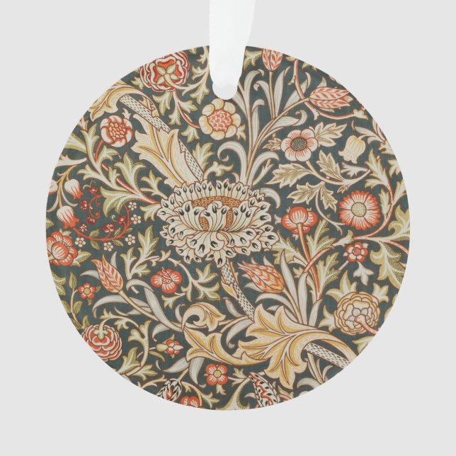 Ornamento William Morris Trent Garden Flower Classic Botânic (Frente)