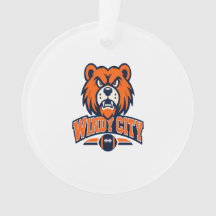 Windy City Football Angry Bear Mascot Sports Fan A