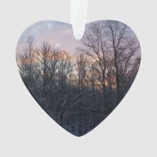 Ornamento Winter Sunrise I Pastel Nature Landscape