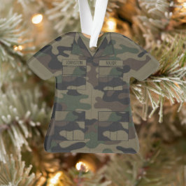 Ornamento Woodland Camo Ocupação Personalizada Militar