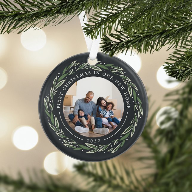 Ornamento Wreath de inverno | Primeiro Natal em Nossa Nova C (Criador carregado)