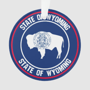 Ornamento Wyoming Round Emblem