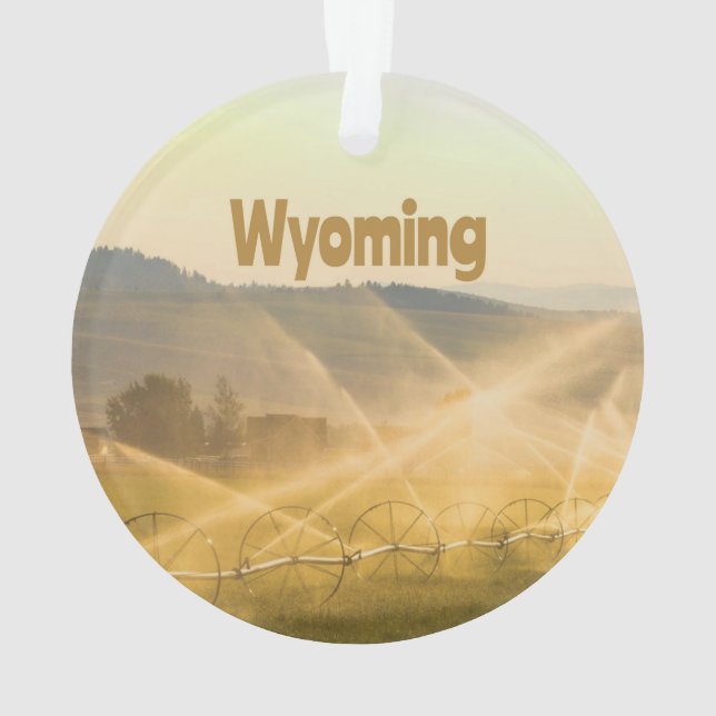 Ornamento Wyoming Wild West Fazenda Land Ranch (Verso)