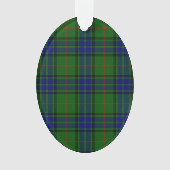 Ornamento Xadrez azul-tartan Lauder (Frente)