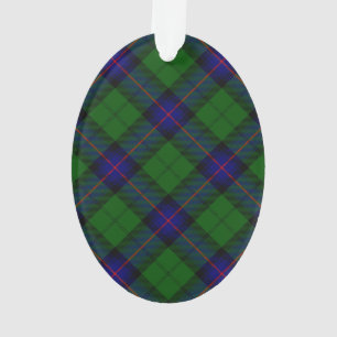 Ornamento Xadrez do verde azul do tartan do clã de Armstron