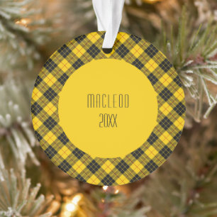 Ornamento Xadrez Escocesa MacLeod Clan Tartan
