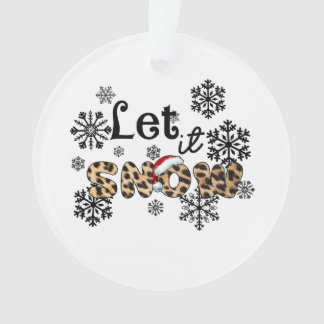 Ornamento Xmas Gift Deixa-A Neve Leopardo
