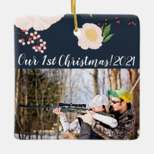 Ornamento XMAS Personalizado Cosmos Rosa Bebida na