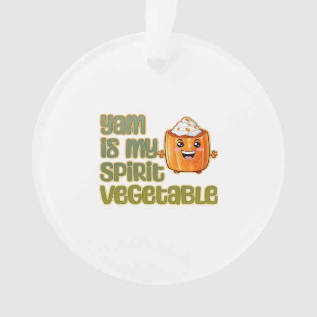 Ornamento Yam É Meu Espírito Vegetal Clássico (Frente)