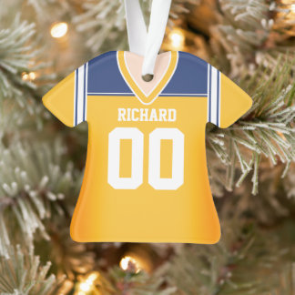 Ornamento Yellow/Blue/White Football Jersey