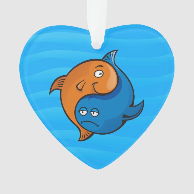 Ornamento Yin Yang Fish Cartoon (Frente)