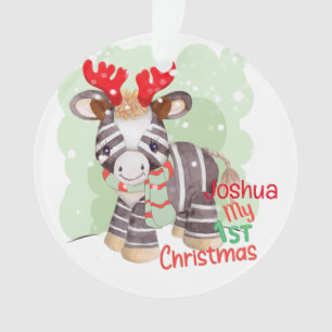 Ornamento Zebra, Minha Primeira Ornação De Natal