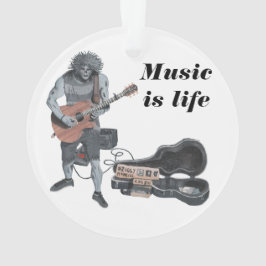 Ornamento Zombie Guitar Músico Fantasia Arnaia Arnaica