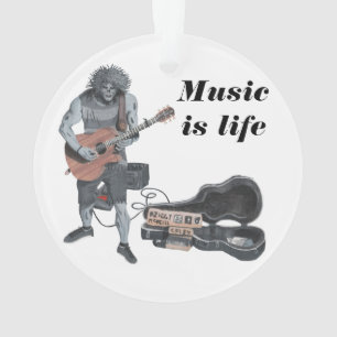 Ornamento Zombie Guitar Músico Fantasia Arnaia Arnaica