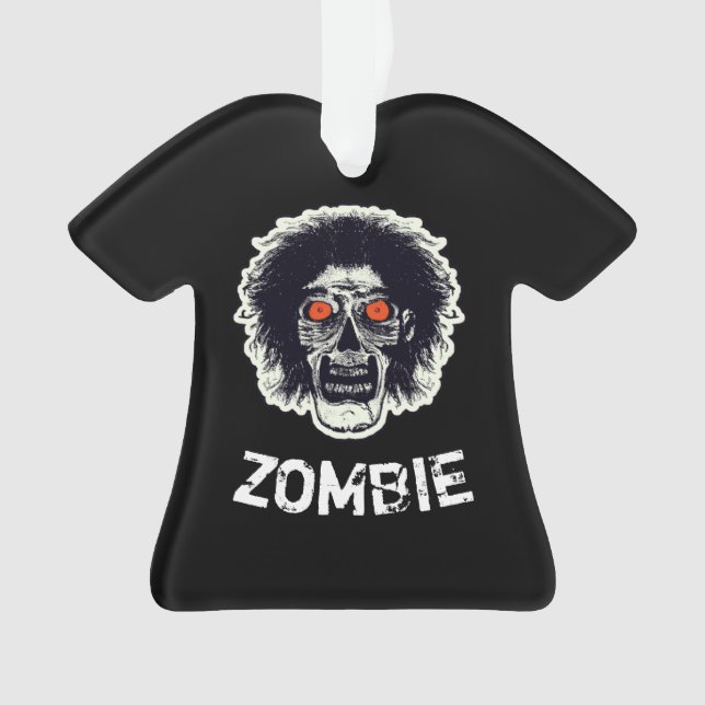 Ornamento ZOMBIE olhos laranja (Frente)