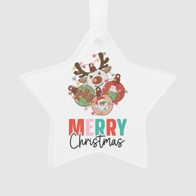 Ornamentos bonitos - Feliz Natal (Frente)