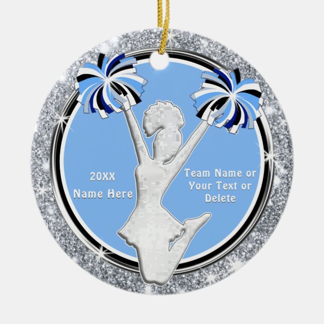 Ornamentos Cheerhead De Presentes Baratos E Cheios (Frente)