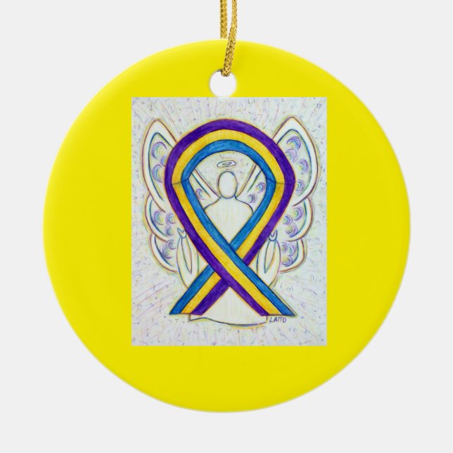 Ornamentos de Anjo da Fita de Sensibilização do Ca (Frente)