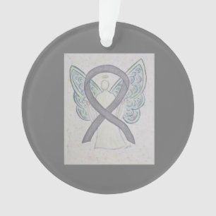 Ornamentos de Anjo de Fita de Consciência Pratead