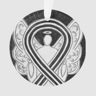 Ornamentos de Anjos de Fita de Sensibilização Br