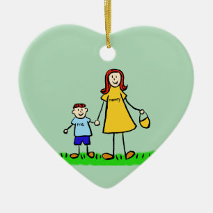 Ornamentos de Arte da Família de Mamães Personal