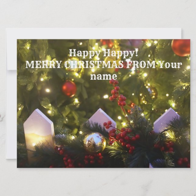 ornamentos de árvores de Natal (Frente)