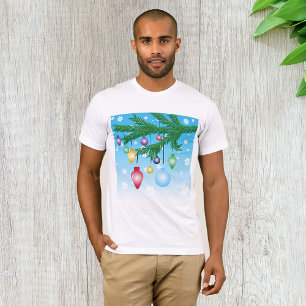 Ornamentos de Árvores de Natal Mens T-Shirt